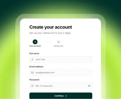 Create your account