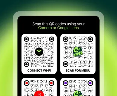 Share QR codes and get orders